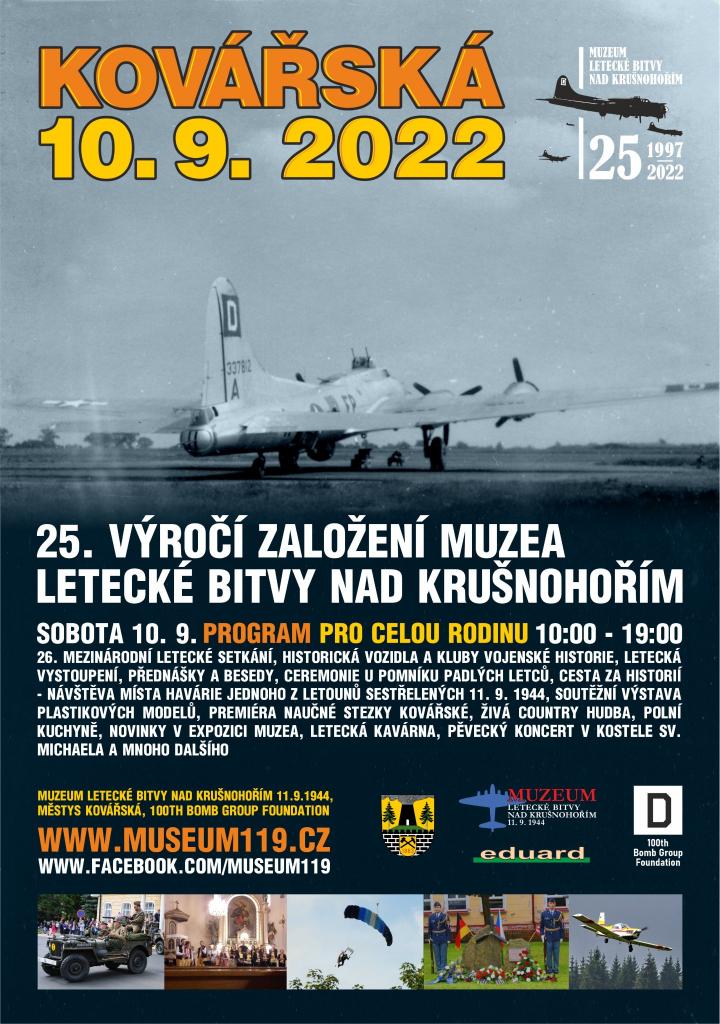 25. výročí založení muzea letecké bitvy nad Krušnohořím 1