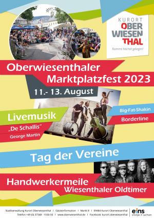 Oslavy na náměstí v Oberwiesenthalu od 11. do 13. srpna 2023